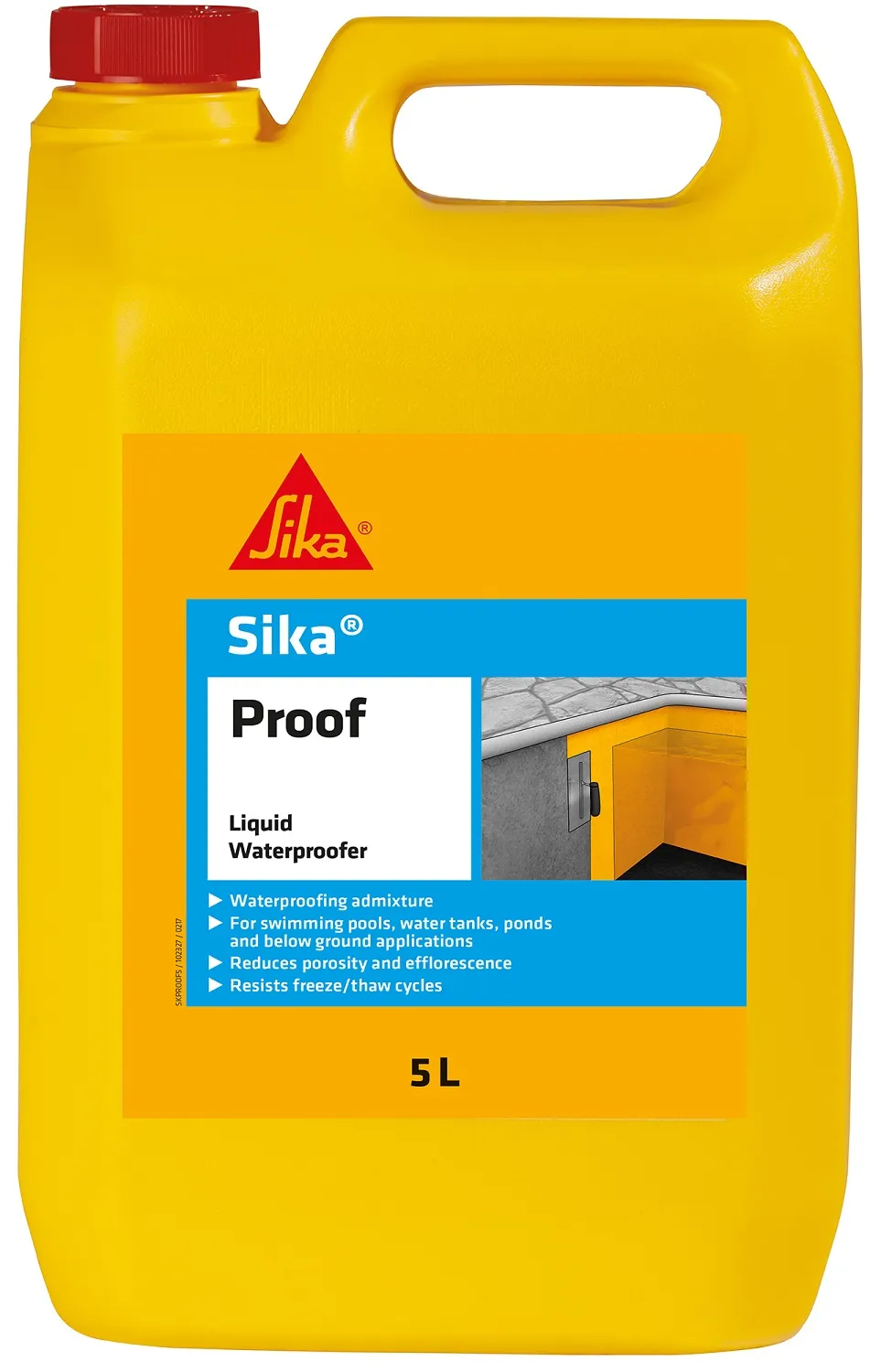 Sika Proof Liquid Waterproofer Additive 5L for Cement Protection Sika Proof SikaMix Liquid Integral Waterproofer Additive 5L 877539 (SKPROOF5)