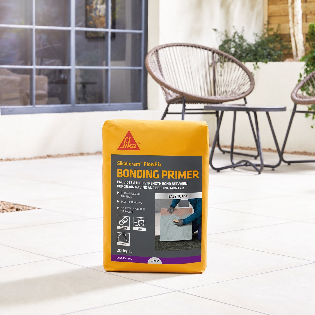 Sika Sikaceram Flowfix Porcelain Paving Bonding Slurry Primer 907593 Demo
