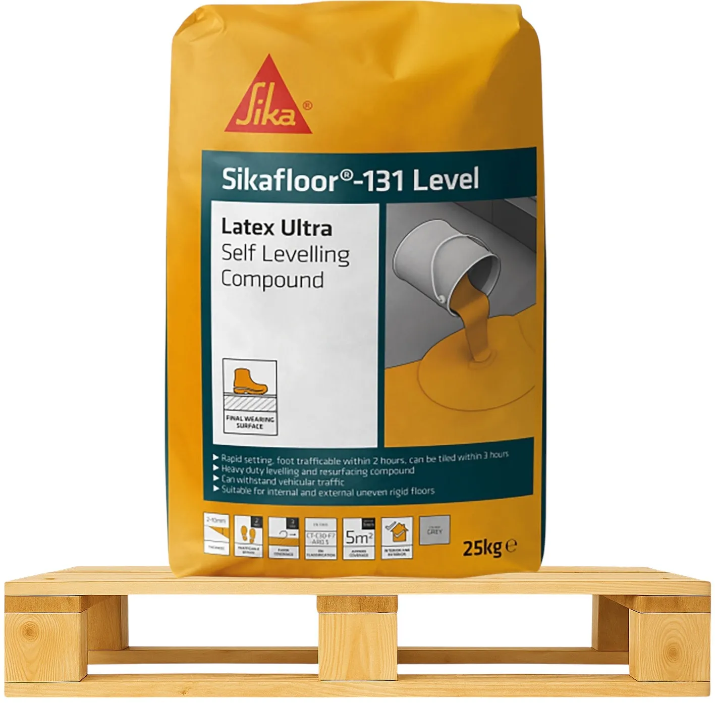 sika-sikafloor-131-level-latex-ultra-self-levelling-sklev30ult25-pallet-path-and-patio Sika Sikafloor 131 Latex Ultra Self Levelling Compound 35 Bag Pallet (619525-35)