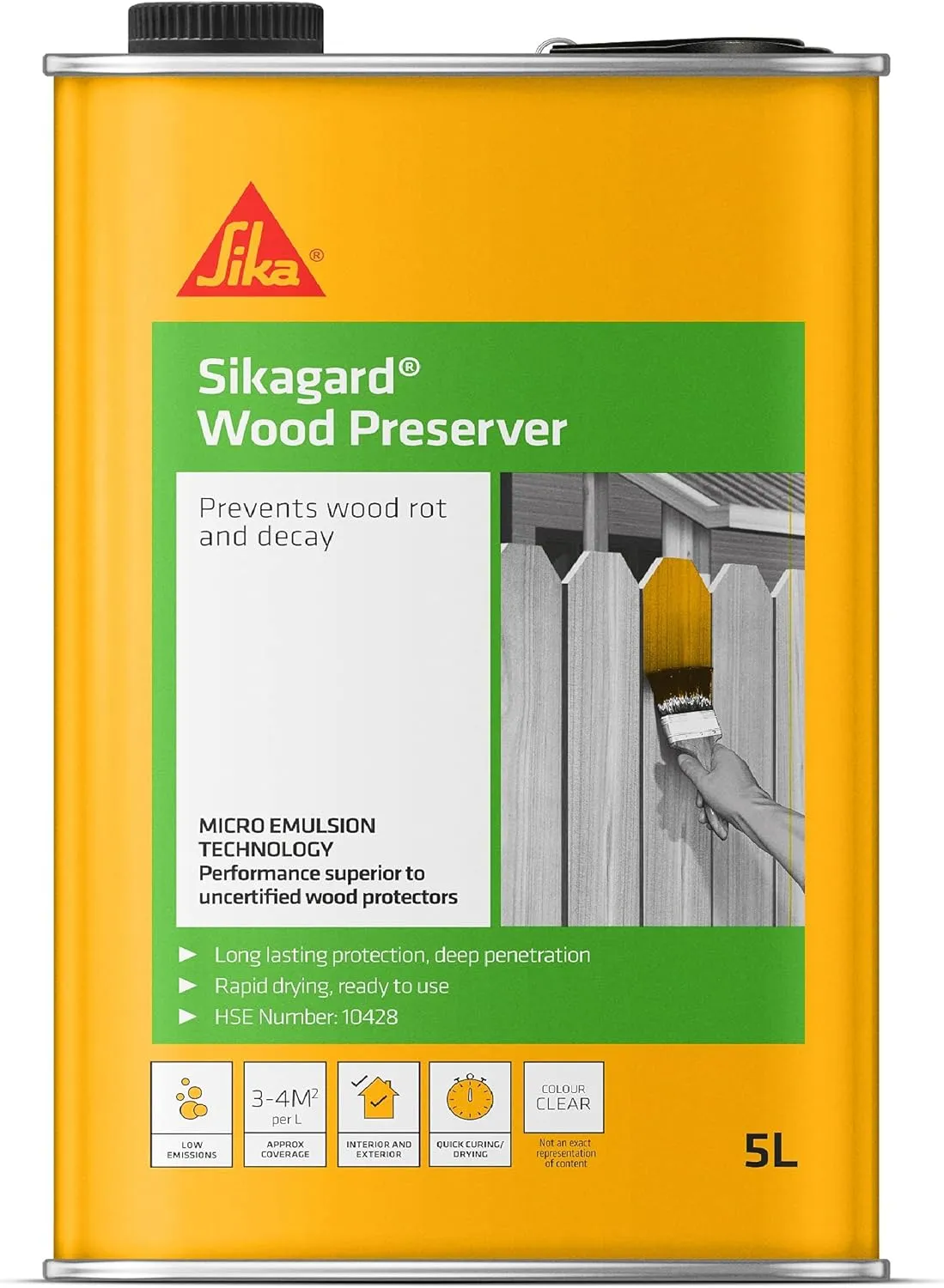 Sika Sikagard – Clear Penetrating Wood Preserver for Deep Protection (SKGDWPCL5) Sika Sikagard – Clear Penetrating Wood Preserver 5L 172046 for Deep Protection (SKGDWPCL5)