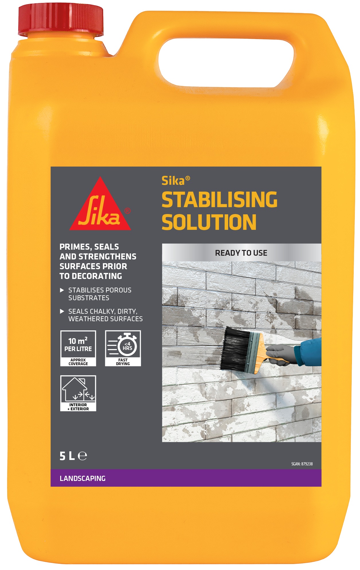 Sika Stabilising Solution a surface stabiliser used before decorating