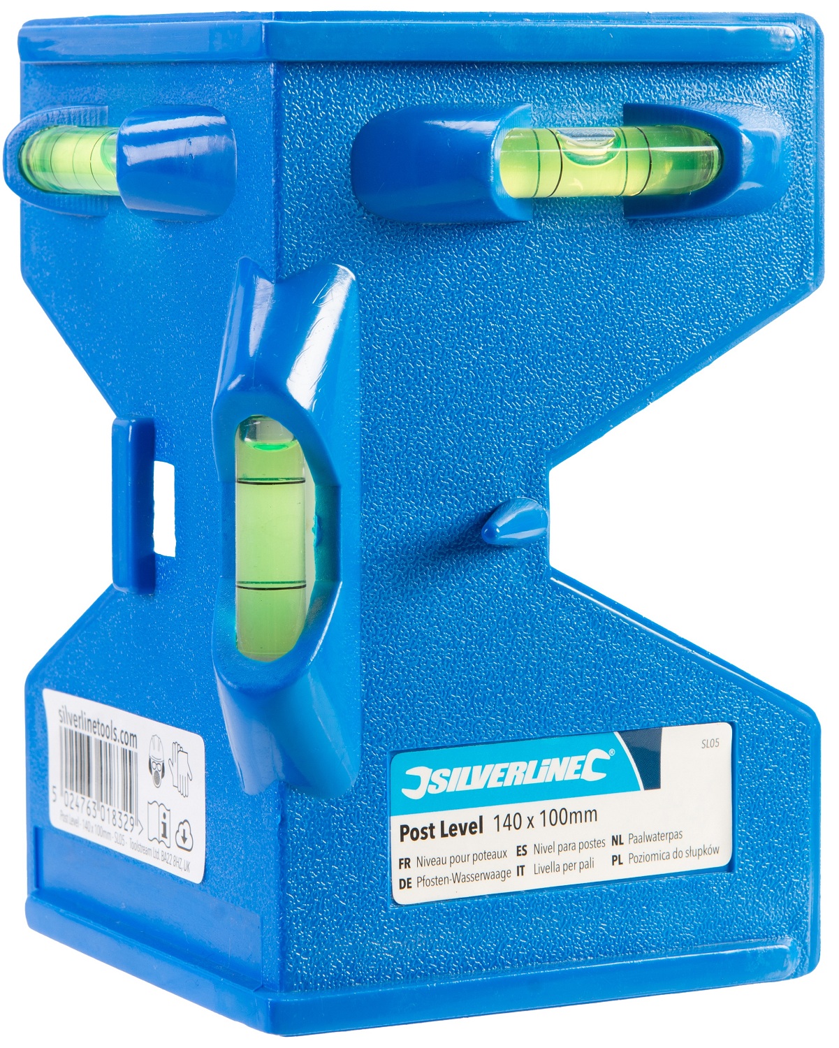 Blue Silverline 3 vial level post and profile level