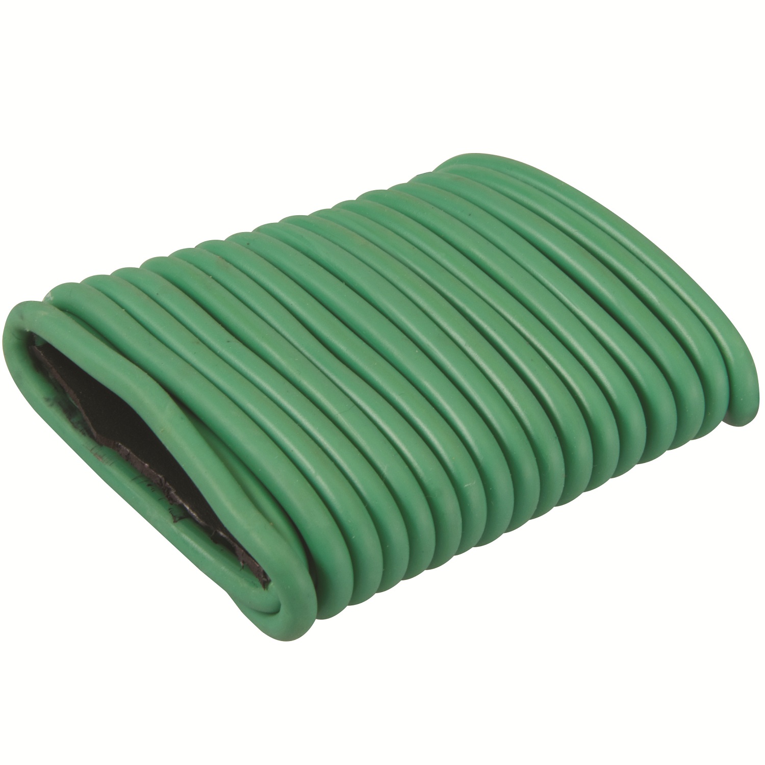 Coiled green garden tie wire for heavy-duty use