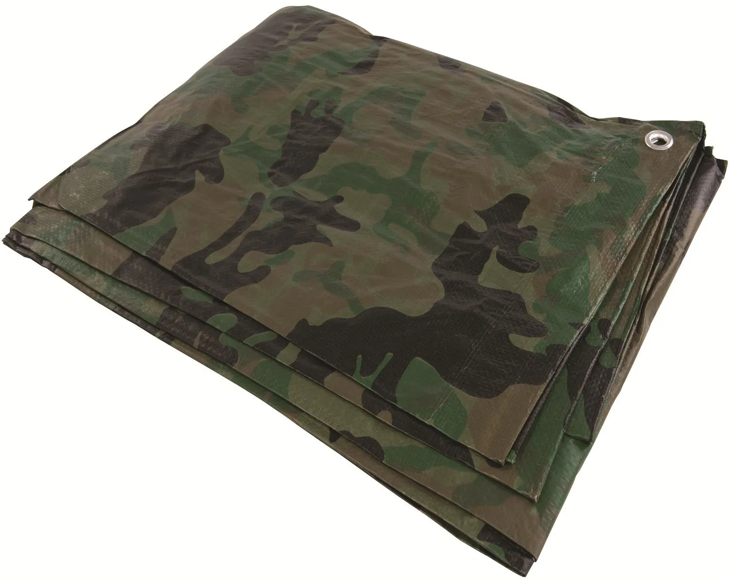 Silverline Green Camouflage Tarpaulin Sheet 2 4 X 3M 488443 Silverline Green Camouflage Tarpaulin Sheet 2.4m x 3m for Concealed Covering (488443)