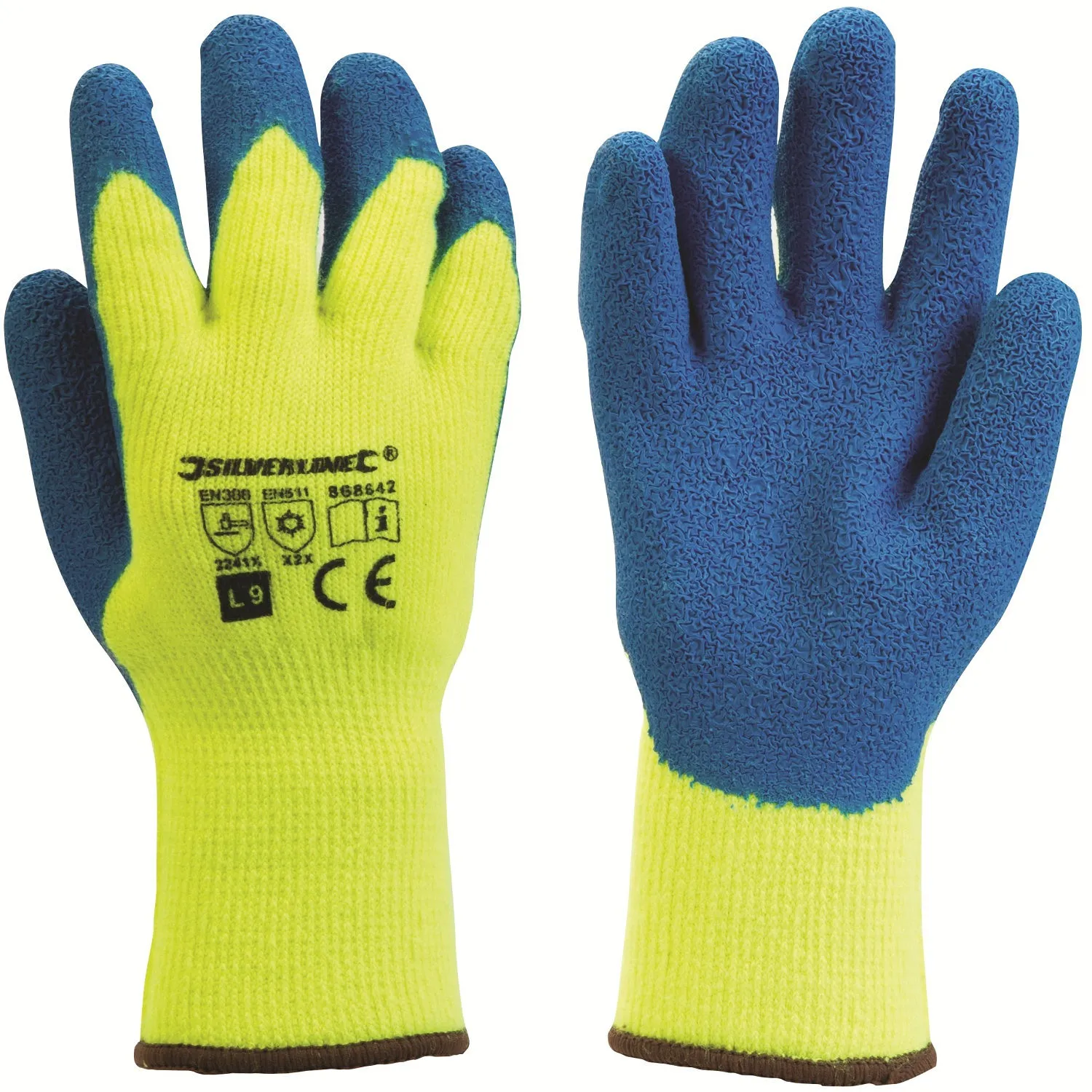 Silverline One Size Thermal Builders Garden Gloves 868642 Silverline Thermal Builders Garden Gloves Large for Safe and Comfortable Gardening (868642)