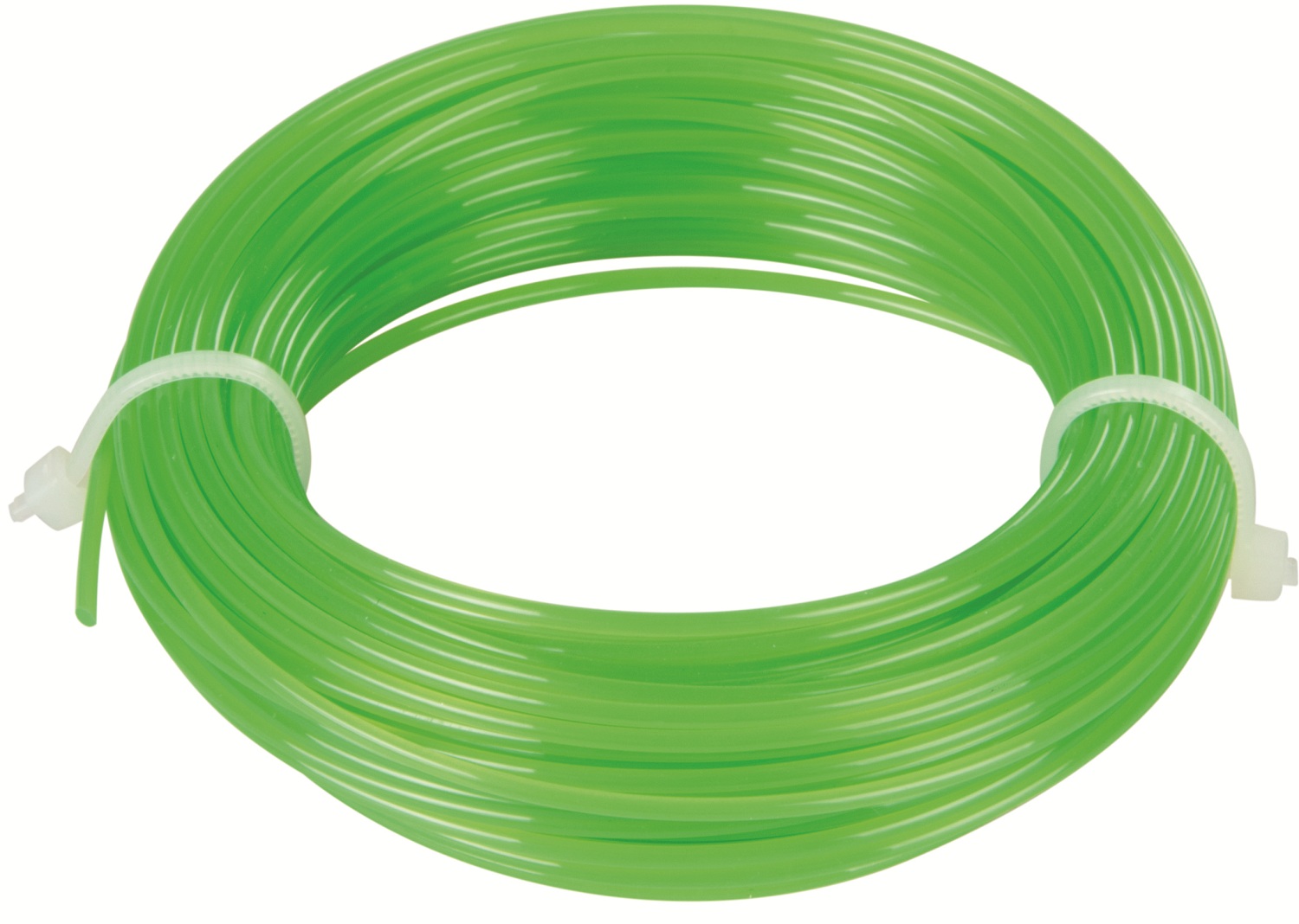 Green round garden strimmer line coiled 1.65mm x 15m long