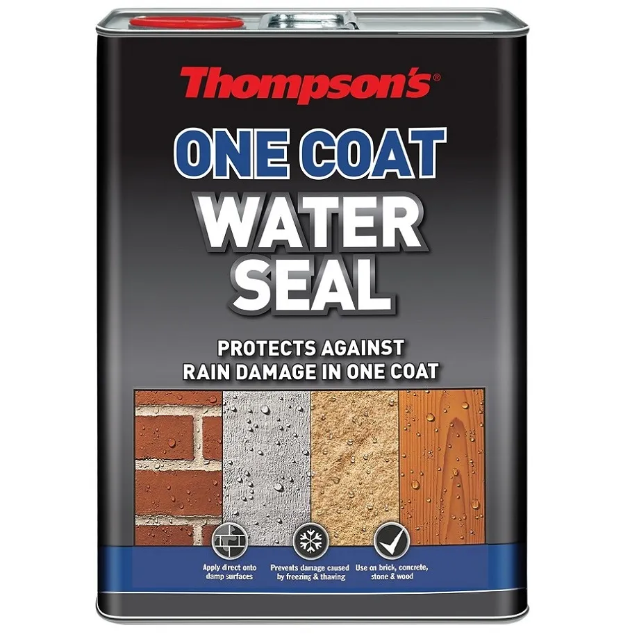 Thompsons One Coat Water Seal 5L for Waterproofing Masonry, Stone and Wood Thompsons One Coat Water Seal 5L for Waterproofing Masonry, Stone and Wood (RSLTWSU5L)