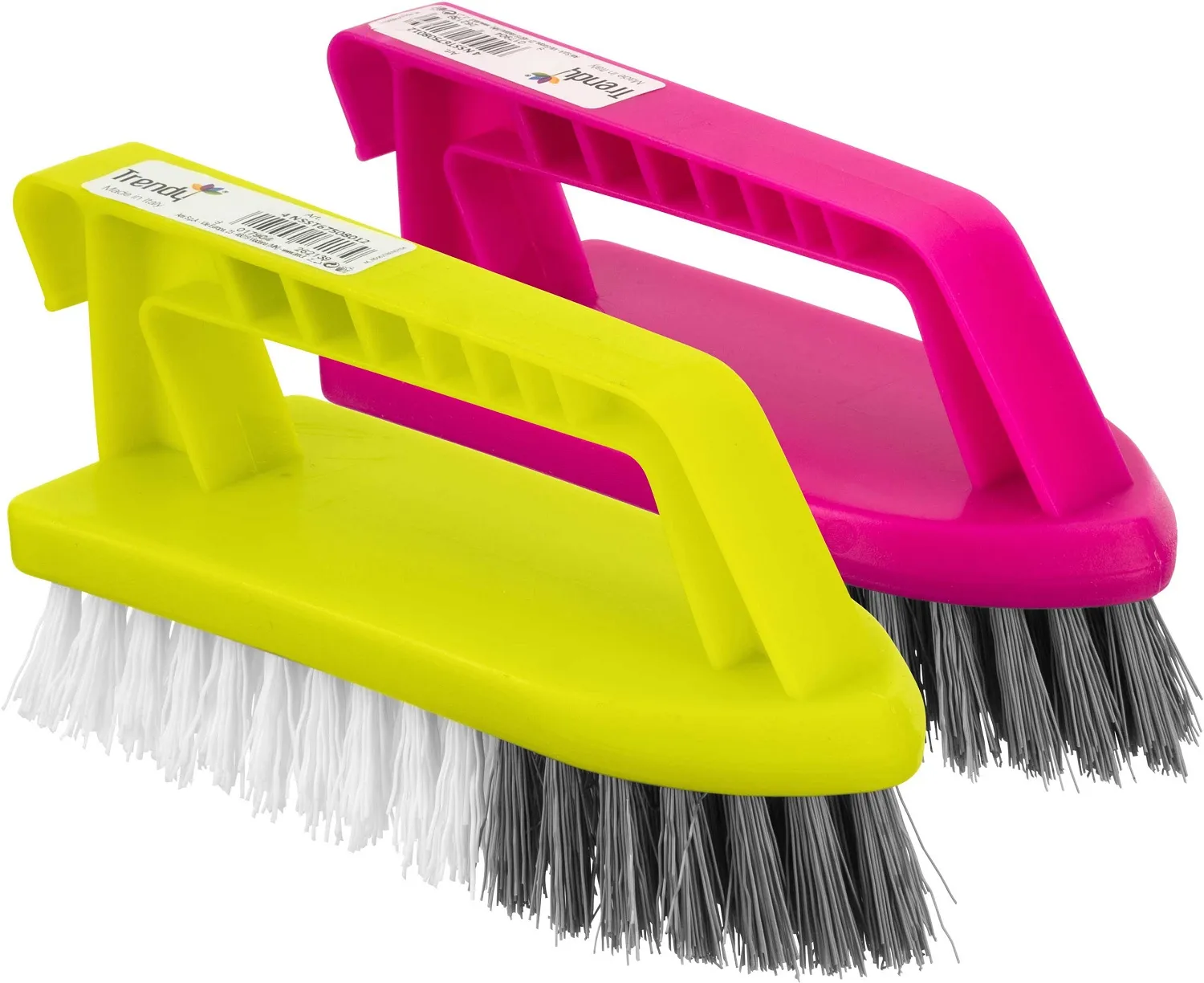 trendy-easy-grip-nylon-scrubbing-brush-nsst675-twin-pack Trendy Easy Grip Nylon Scrubbing Brush Twin Pack for Various Cleaning (NSST675)