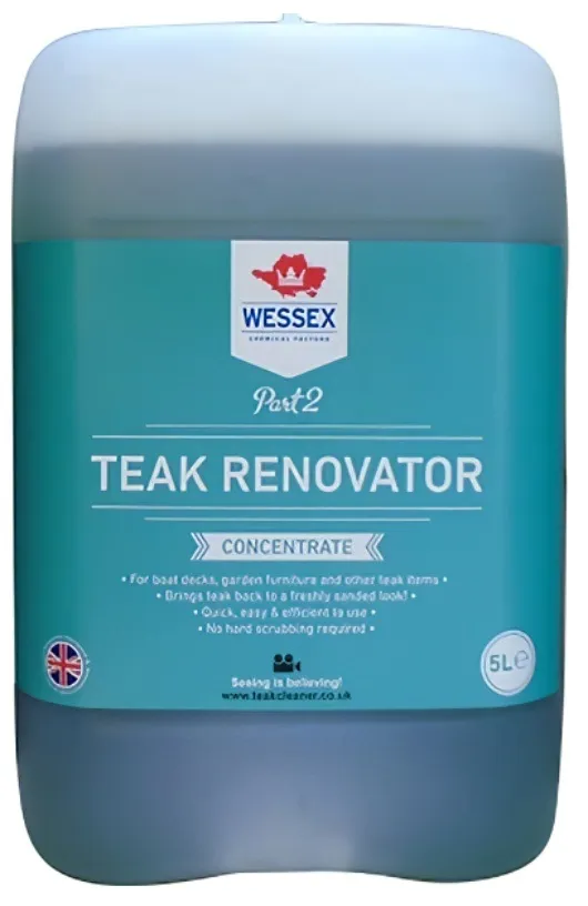 wessex-marine-teak-decking-renovator-brightener-5-litre-part-2 Wessex Marine Teak Decking Renovator and Brightener 5L Part 2 for Heavy-Duty Use (WP0907-5)