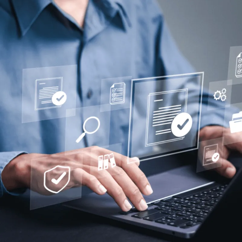 Digital interface and technology concept Account Management