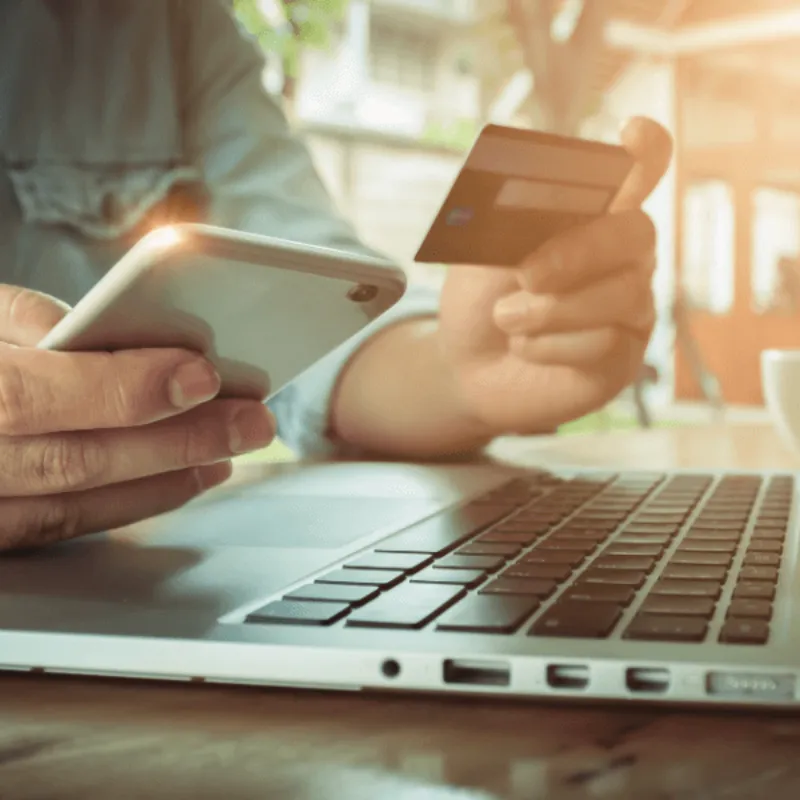 Online shopping with mobile and card Ordering and Payment