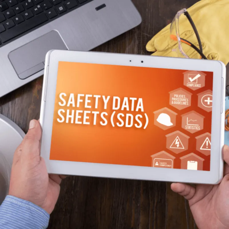 Digital Safety Data Sheets on Tablet Safety Information