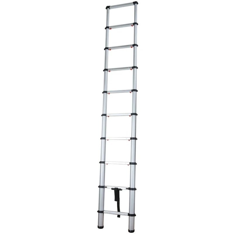 A 2.9m telescopic ladder with a soft close mechanism, extended fully.