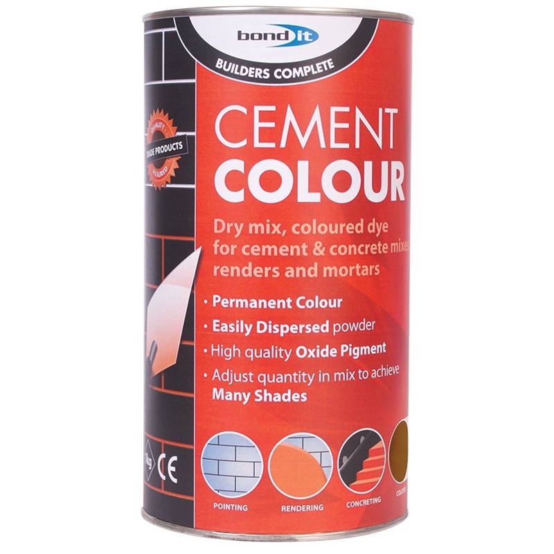 Brown powdered pigment for cement-based mixes