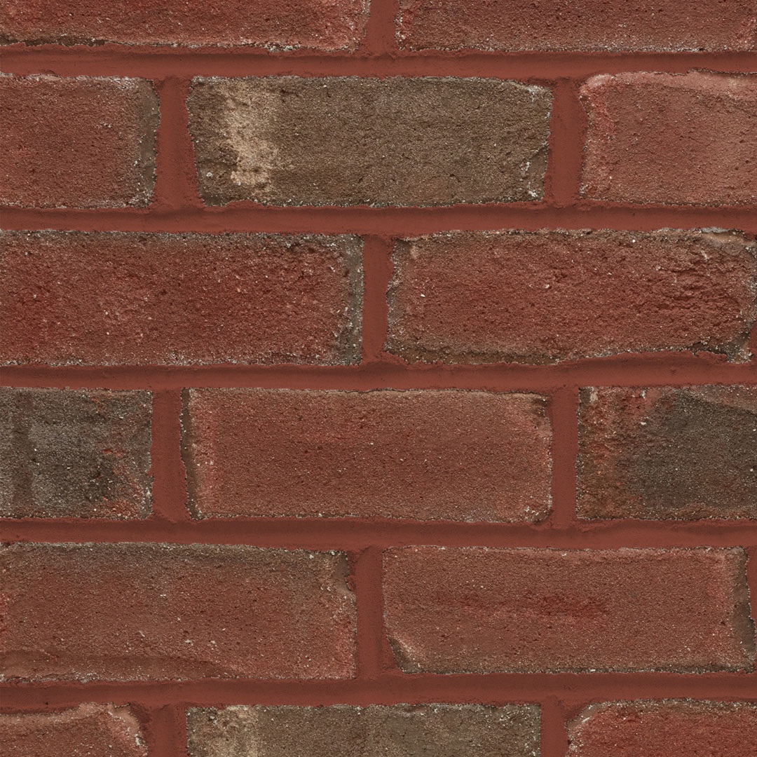 Close-up of a classic red brick wall texture