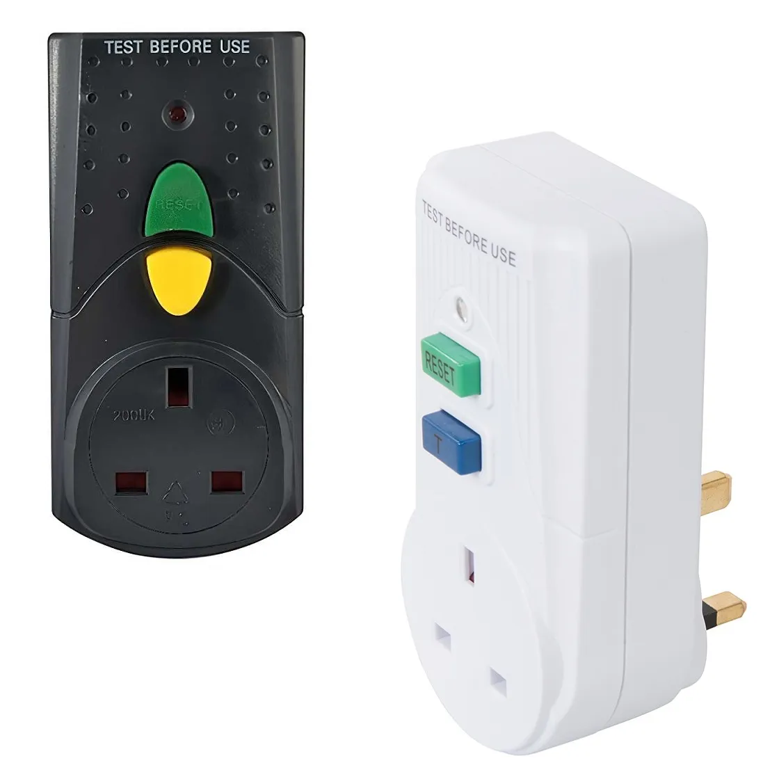Faithfull RCD Electric Circuit Breaker Wall Plug Adapter – BLACK (FPPRCD-B)