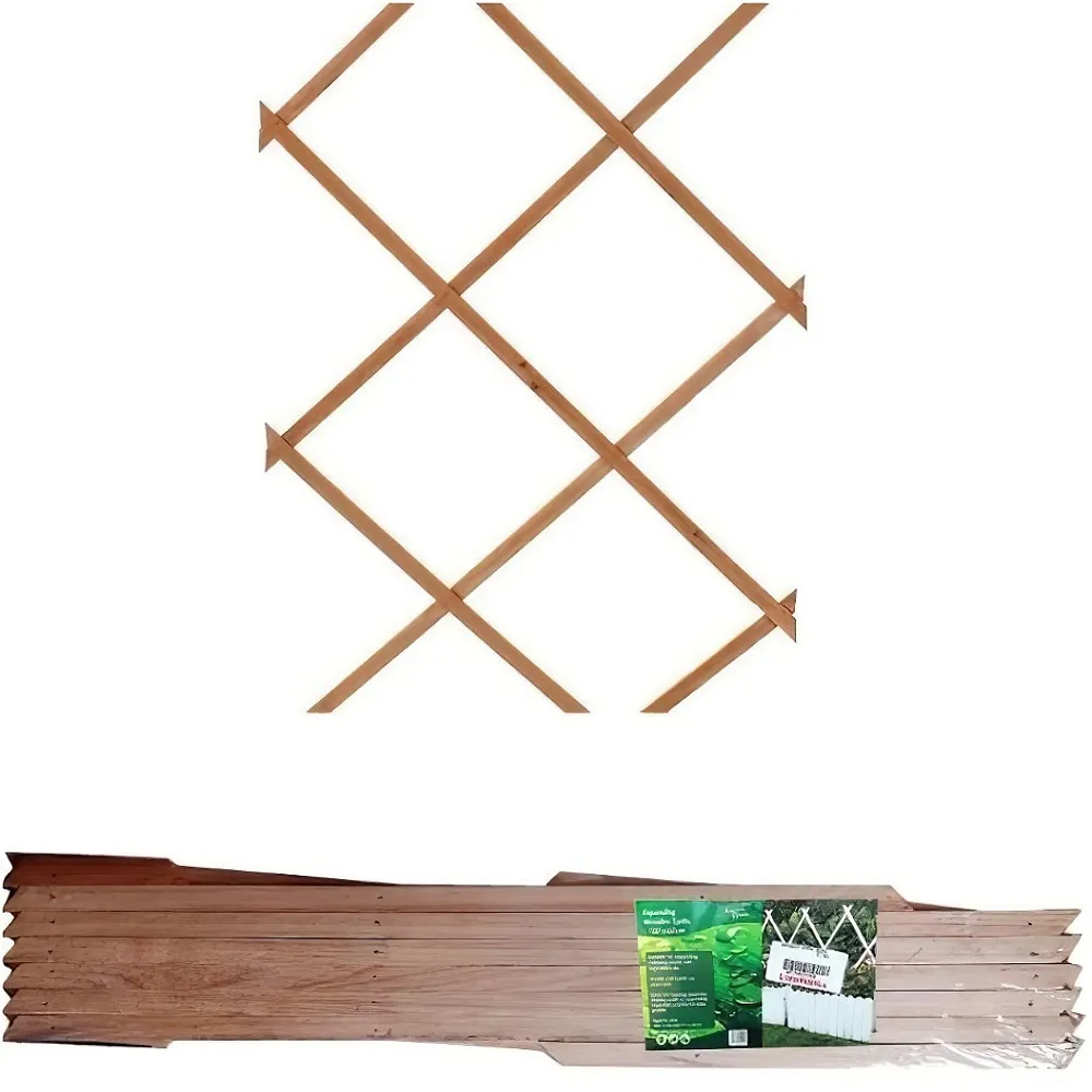 Green Blade Garden Plant Expanding Wooden Trellis – GREEN (954004-G)