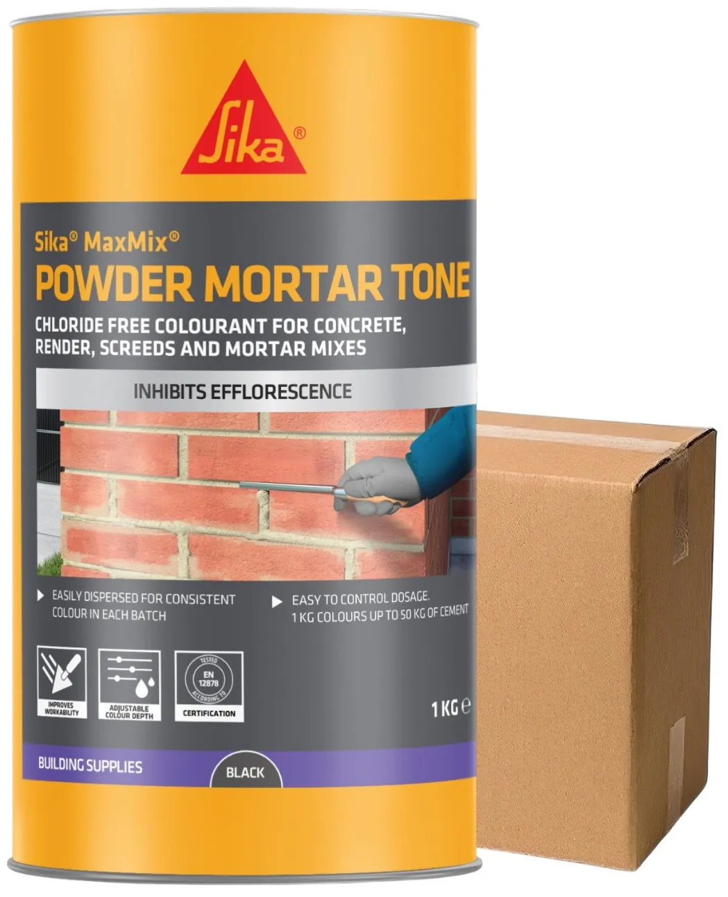 sika-maxmix-208-1kg-powder-mortar-tone-colouring-box-of-24-new-1 Sika Maxmix Powder Mortar Tone Colouring 489441 Bulk Deal – 24 x 1kg, BUFF