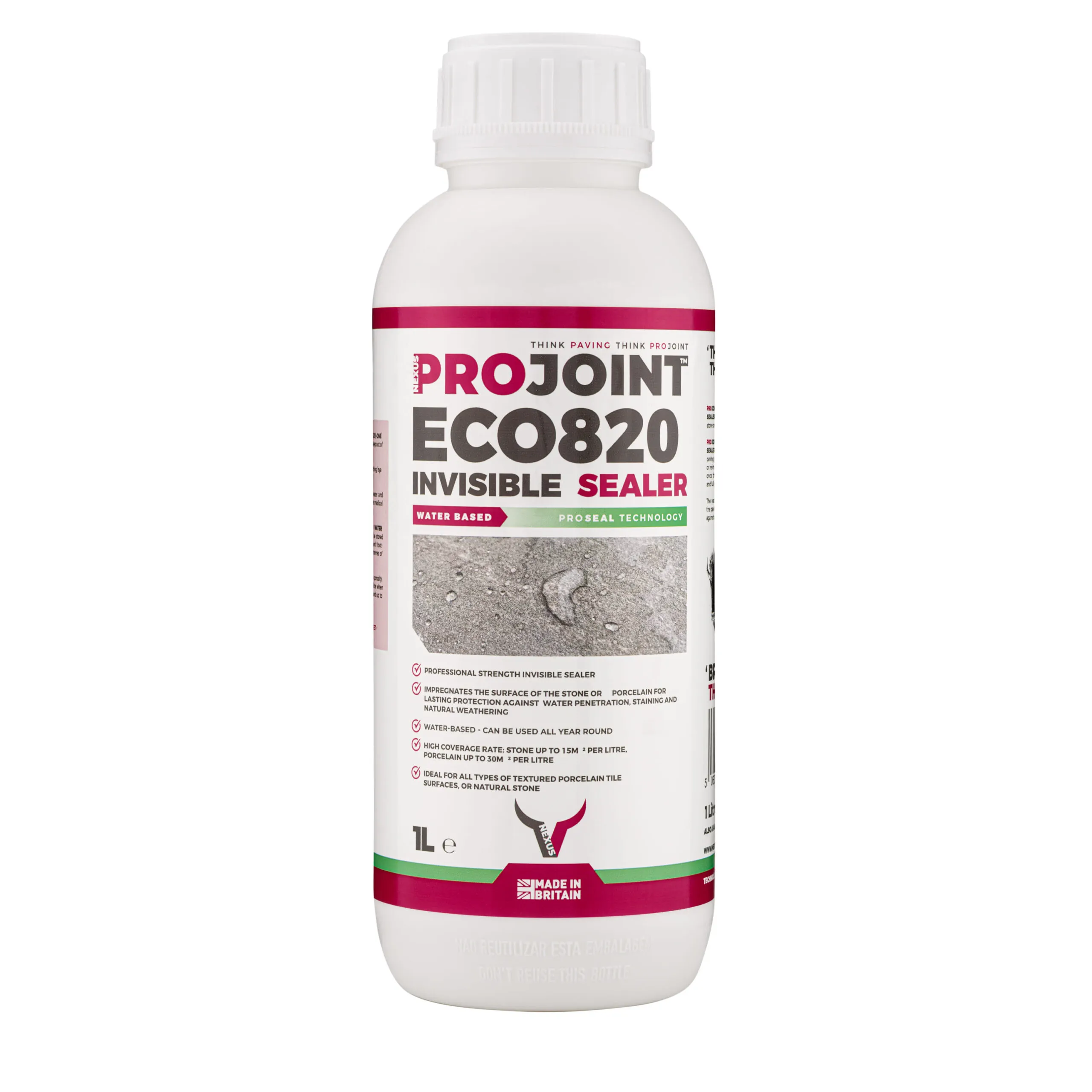 ProJoint Pro-820 Eco Invisible Paving Sealer – 1 Litre (PRO8201)