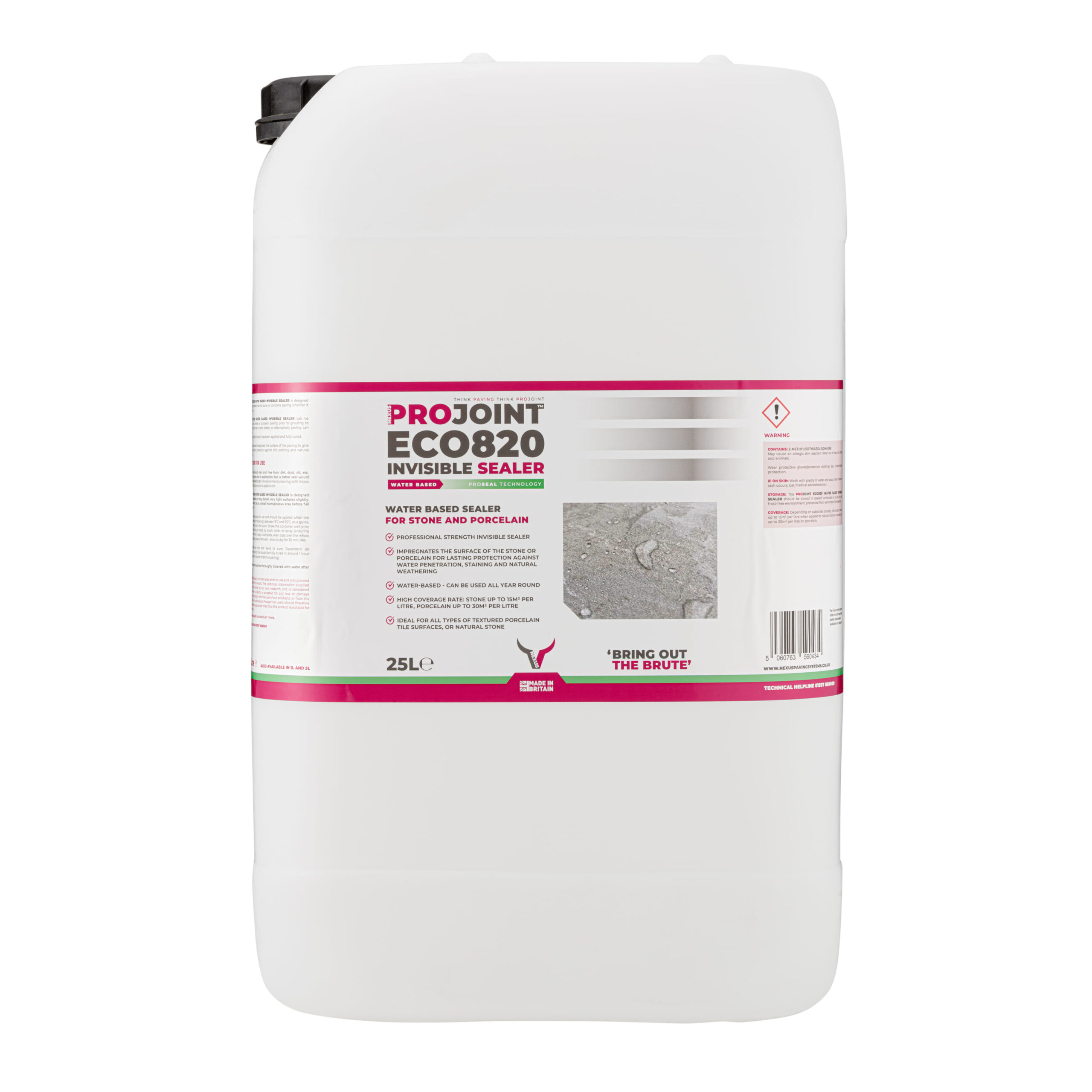 ProJoint Pro-820 Eco Invisible Paving Sealer - 25 Litre