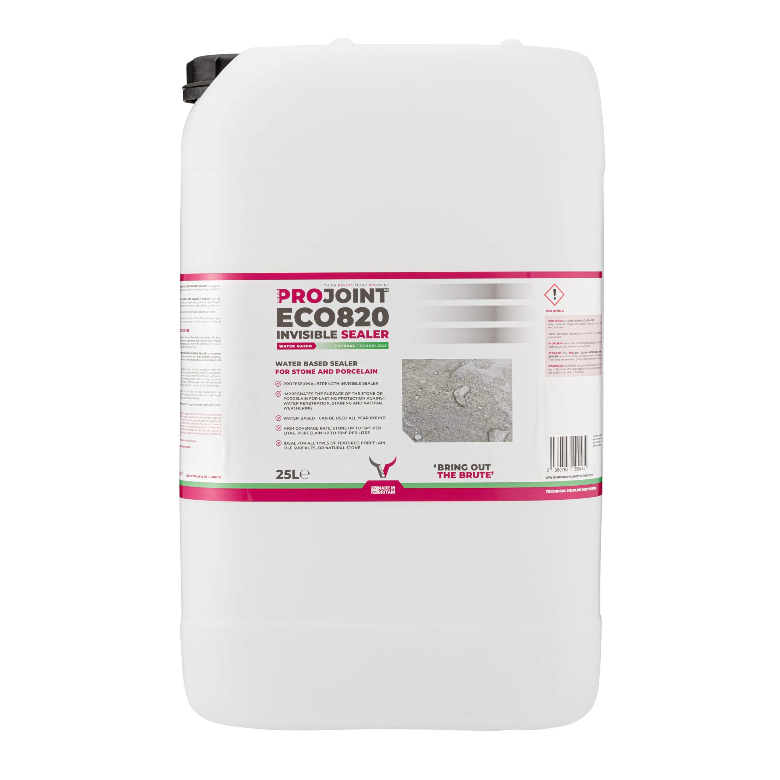 ProJoint Pro-820 Eco Invisible Paving Sealer – 25 Litre (PRO82025)