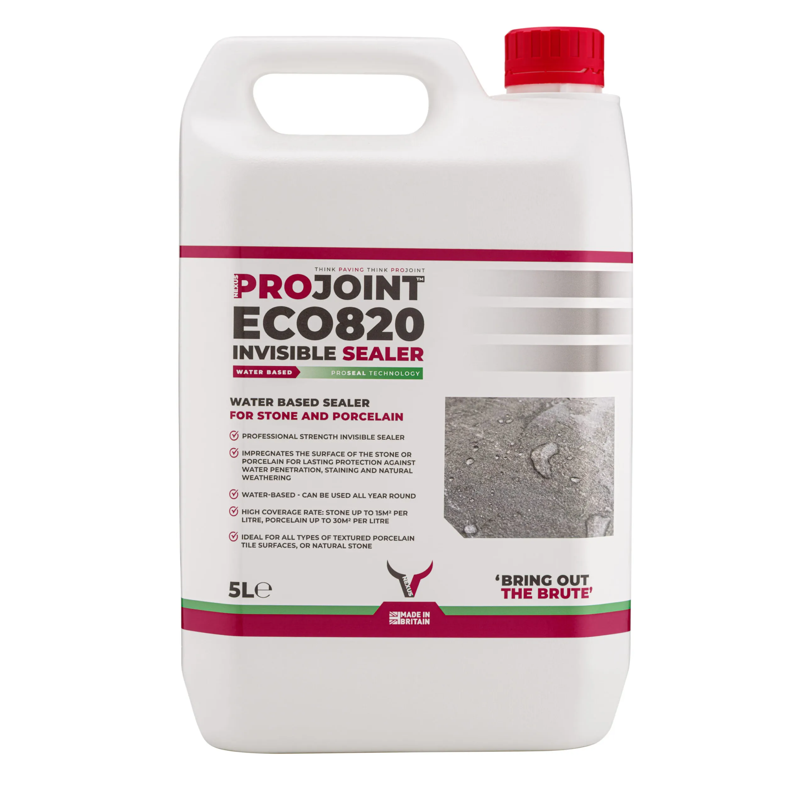 ProJoint Pro-820 Eco Invisible Paving Sealer – 5 Litre (PRO8205)