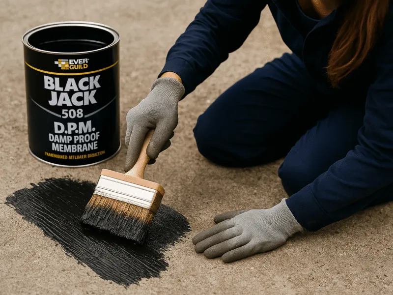 Everbuild Damp Proof Membranes and Bitumen in use on masonry foundations Damp Proof Membranes and Bitumen