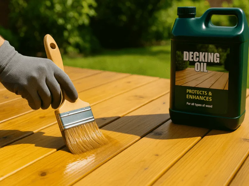 Applying Decking Sealer to Wooden Boards Decking Sealers and Oils
