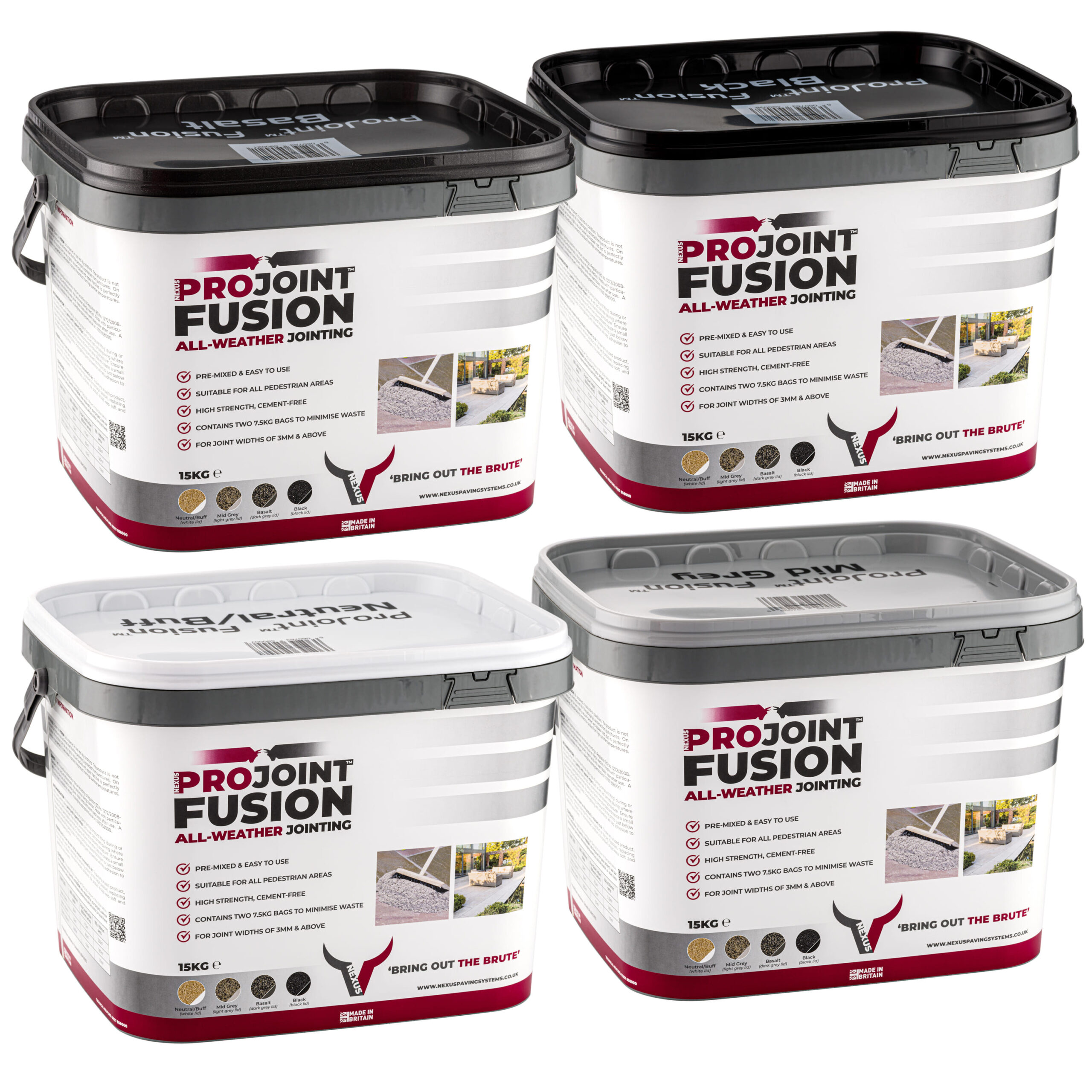 Projoint Fusion All-Weather Jointing - All Colour Options, 15kg - Group View