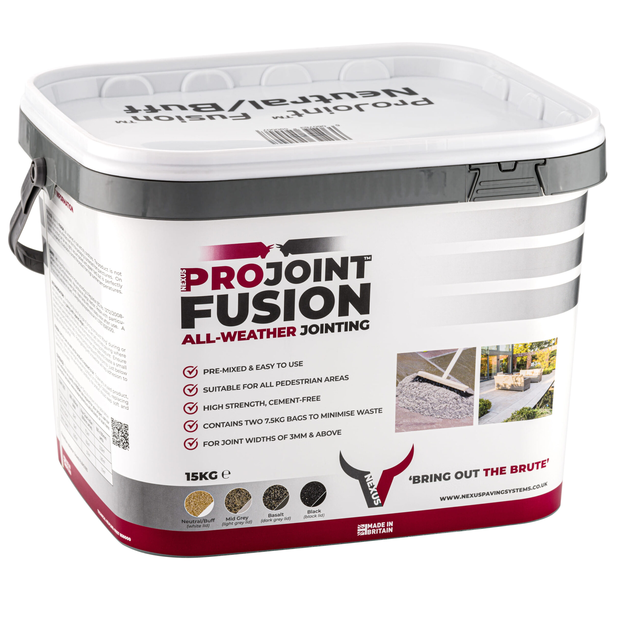 Projoint Fusion All-Weather Jointing - NEUTRAL BUFF, 15kg - Side View