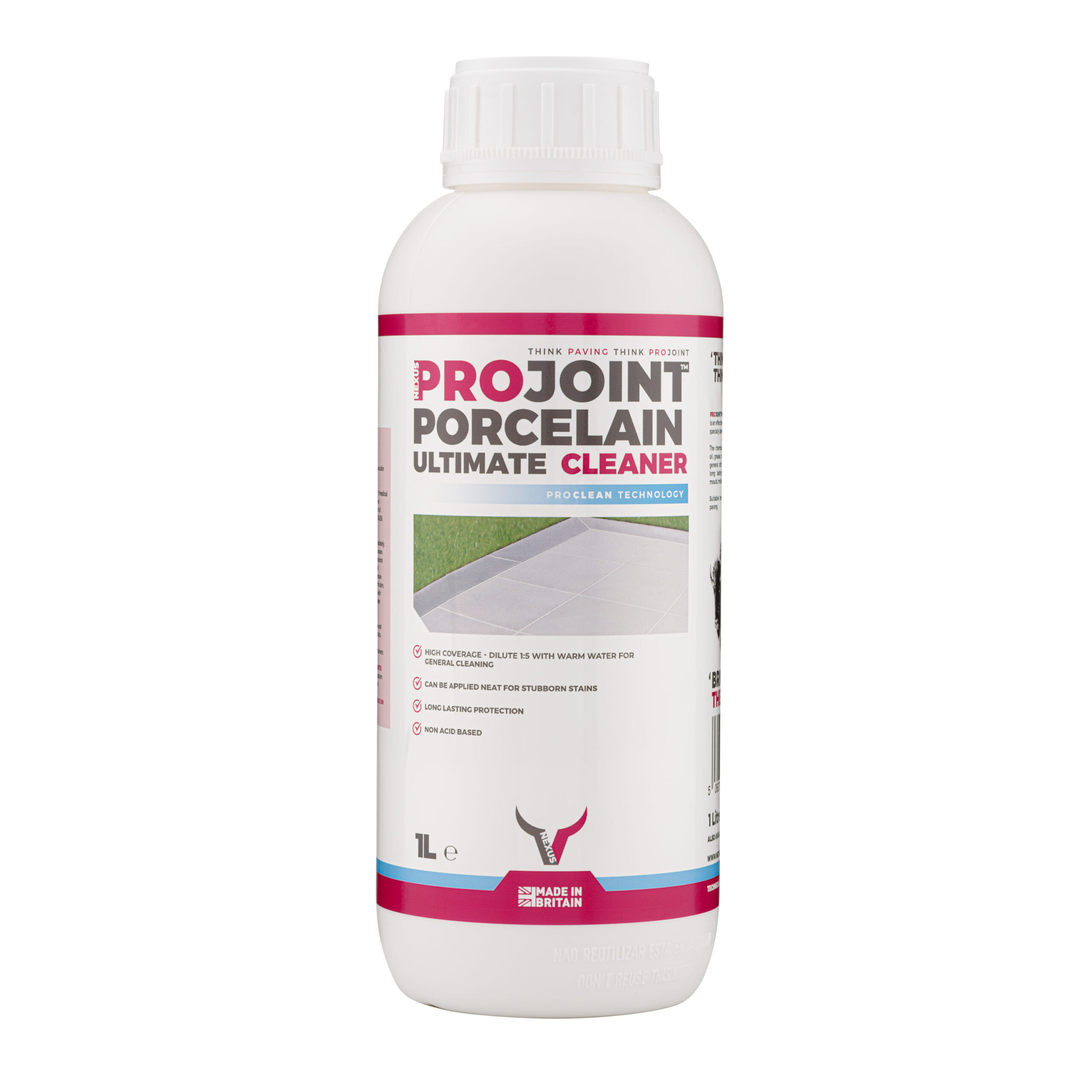 ProJoint Porcelain Ultimate Cleaner 1 Litre - Paving Cleaning Concentrate