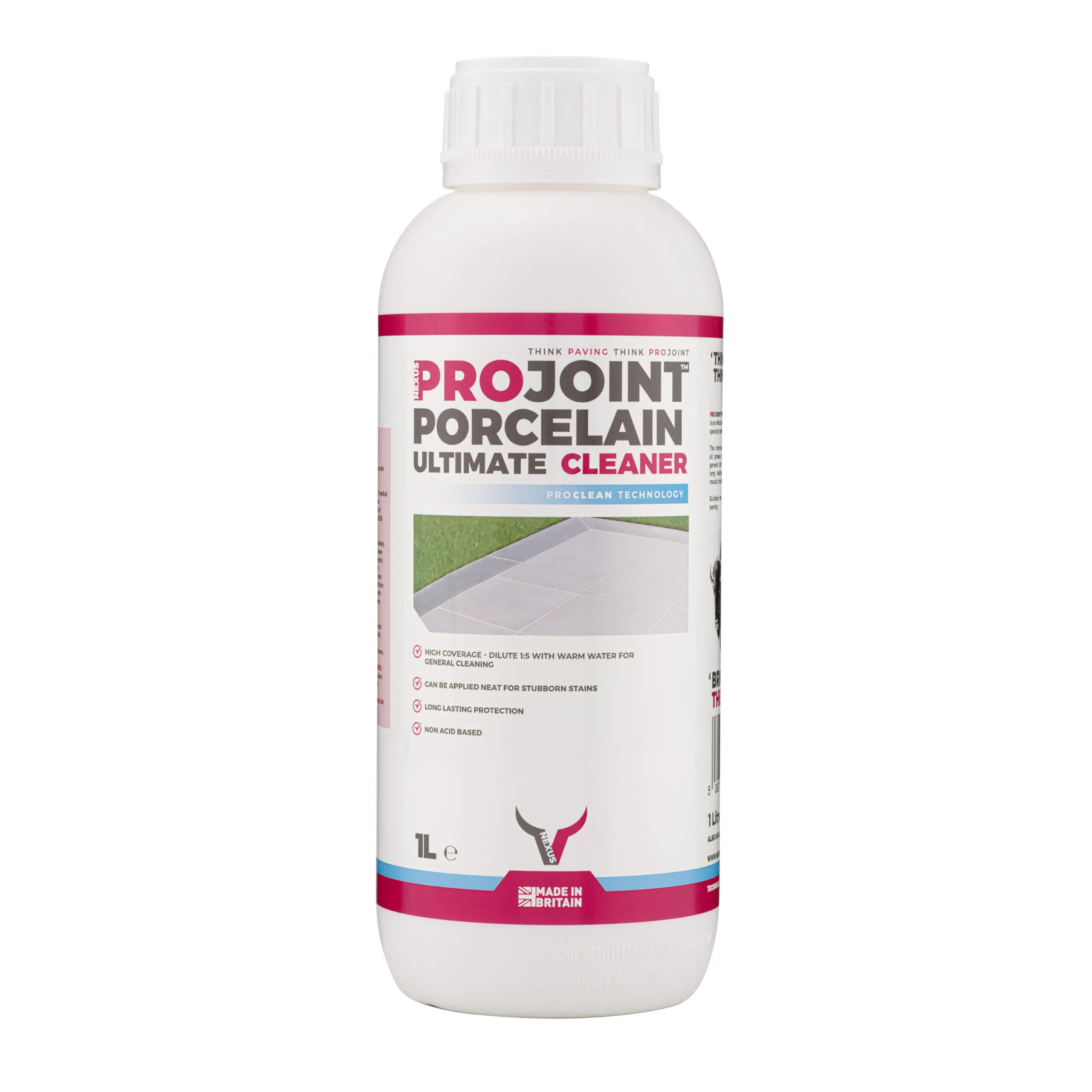ProJoint Porcelain Ultimate Cleaner 1 Litre – Paving Cleaning Concentrate (NPC1)
