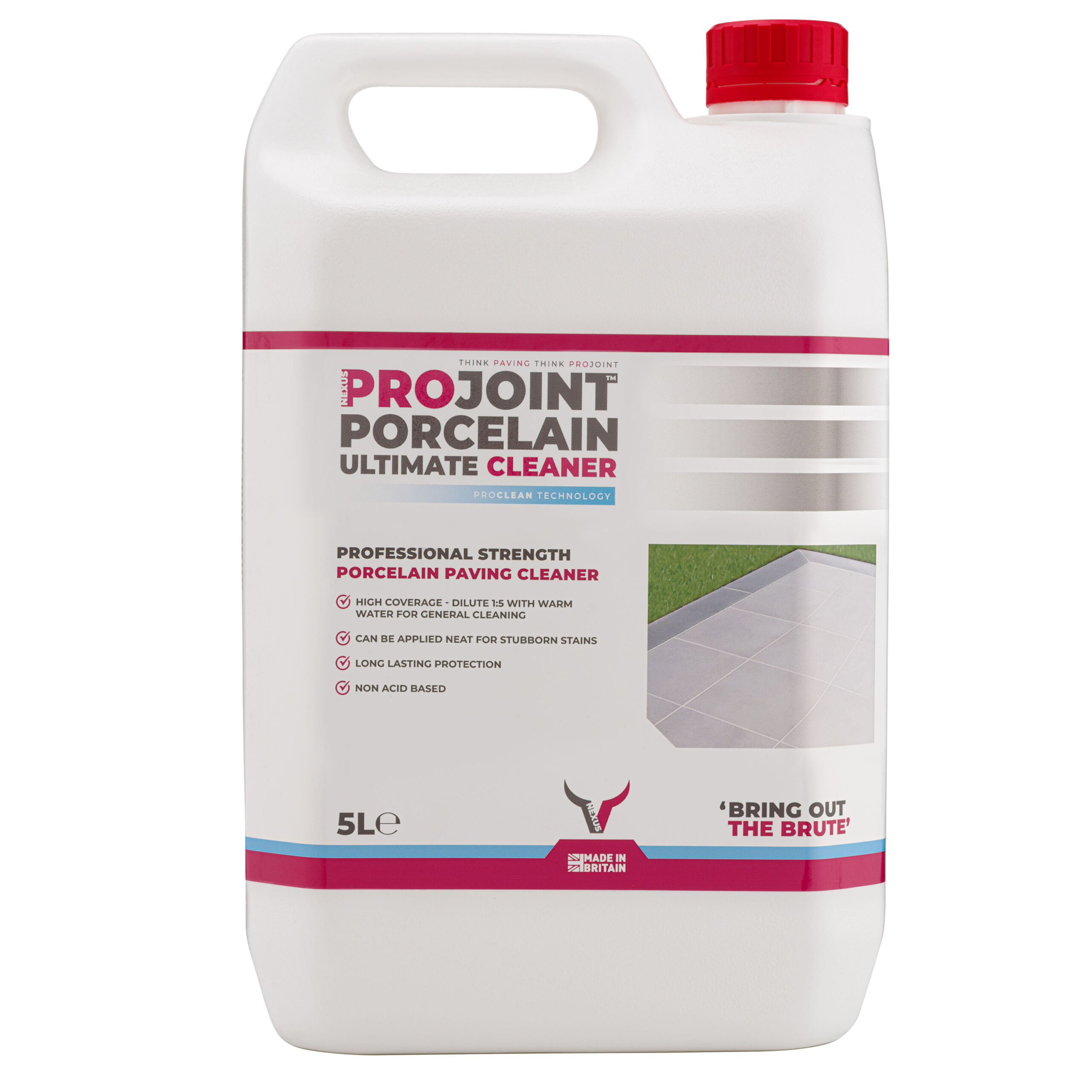 ProJoint Porcelain Ultimate Cleaner 5 Litre - Paving Cleaning Concentrate