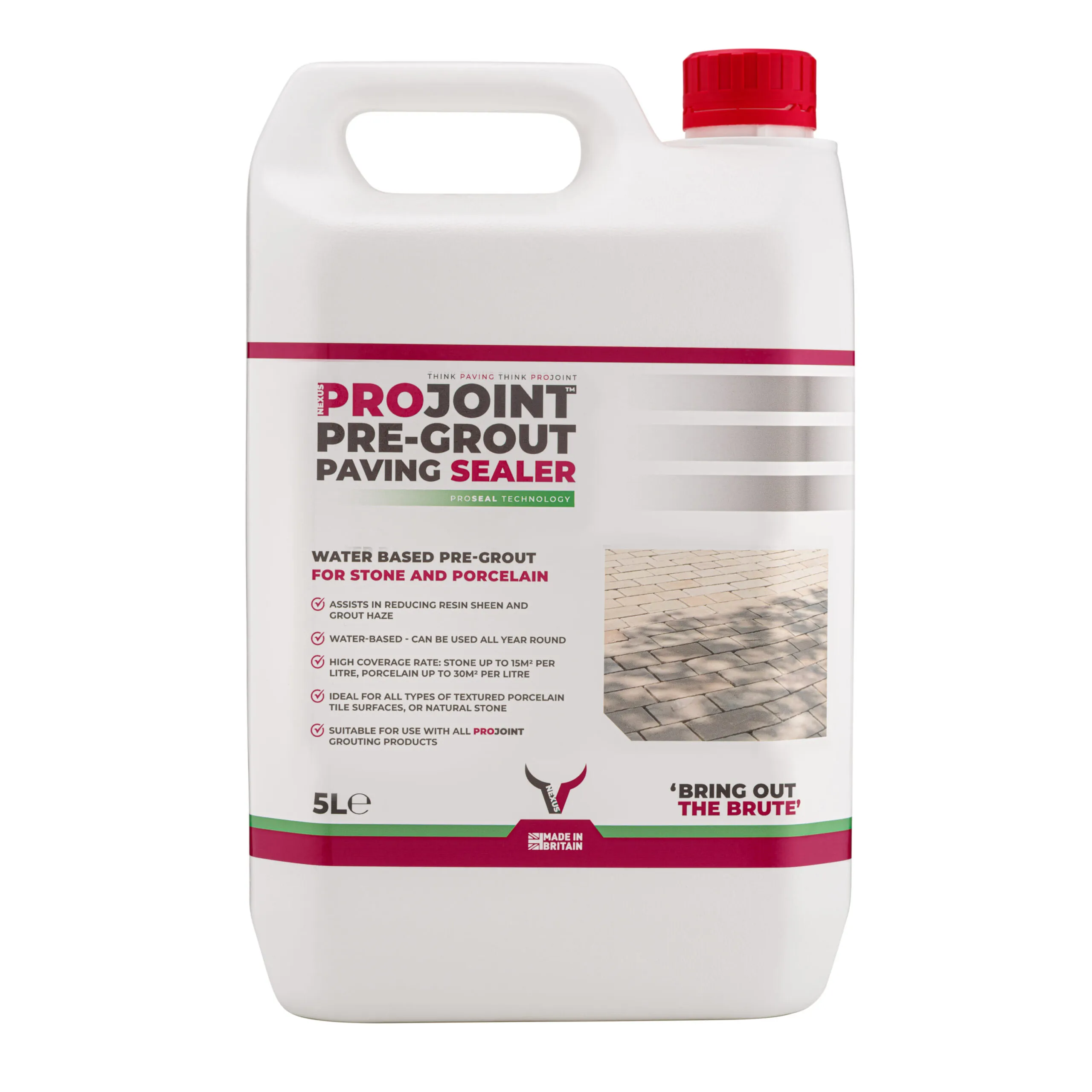 ProJoint Pre-Grout Stone & Porcelain Paving Sealer – 5 Litre (PRE005)