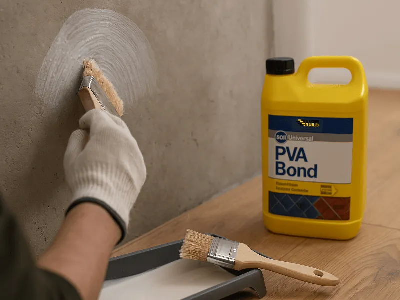 Applying Everbuild PVA Bond to Concrete Wall – PVA & SBR Bonding Agents PVA & SBR Bonding Agents