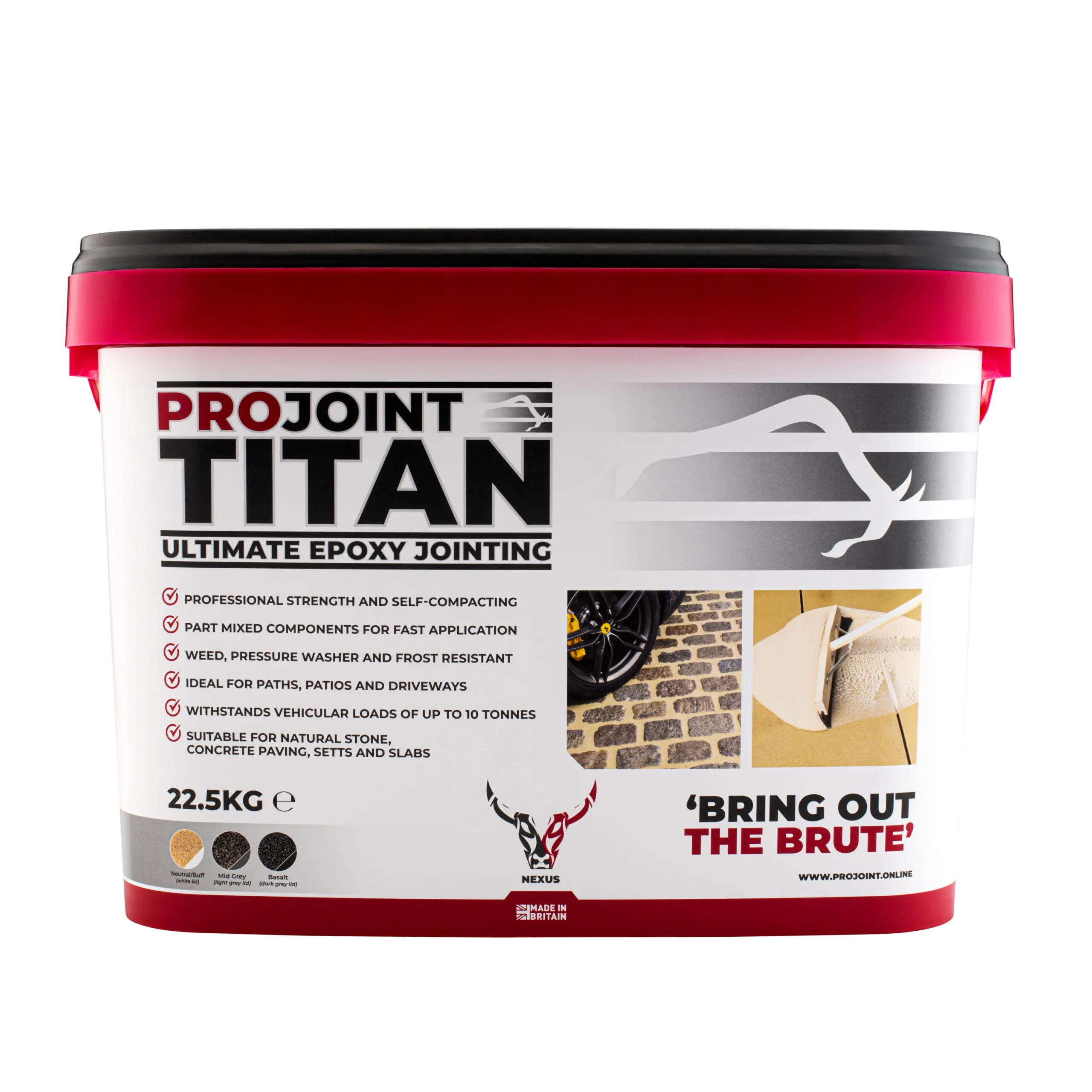 ProJoint Titan Ultimate Epoxy Paving Grout – BASALT, 22.5kg (TITANBA)