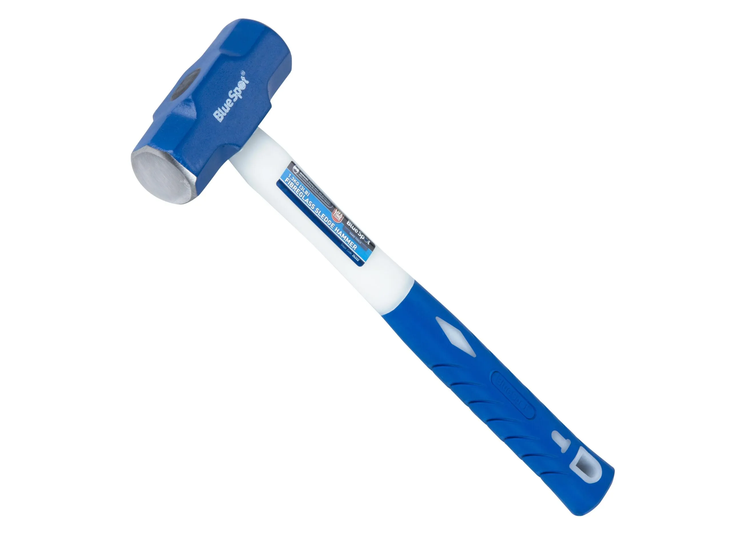 Blue Spot Tools Compact Sledge Hammer with Fiberglass Handle – 3lb (26202)