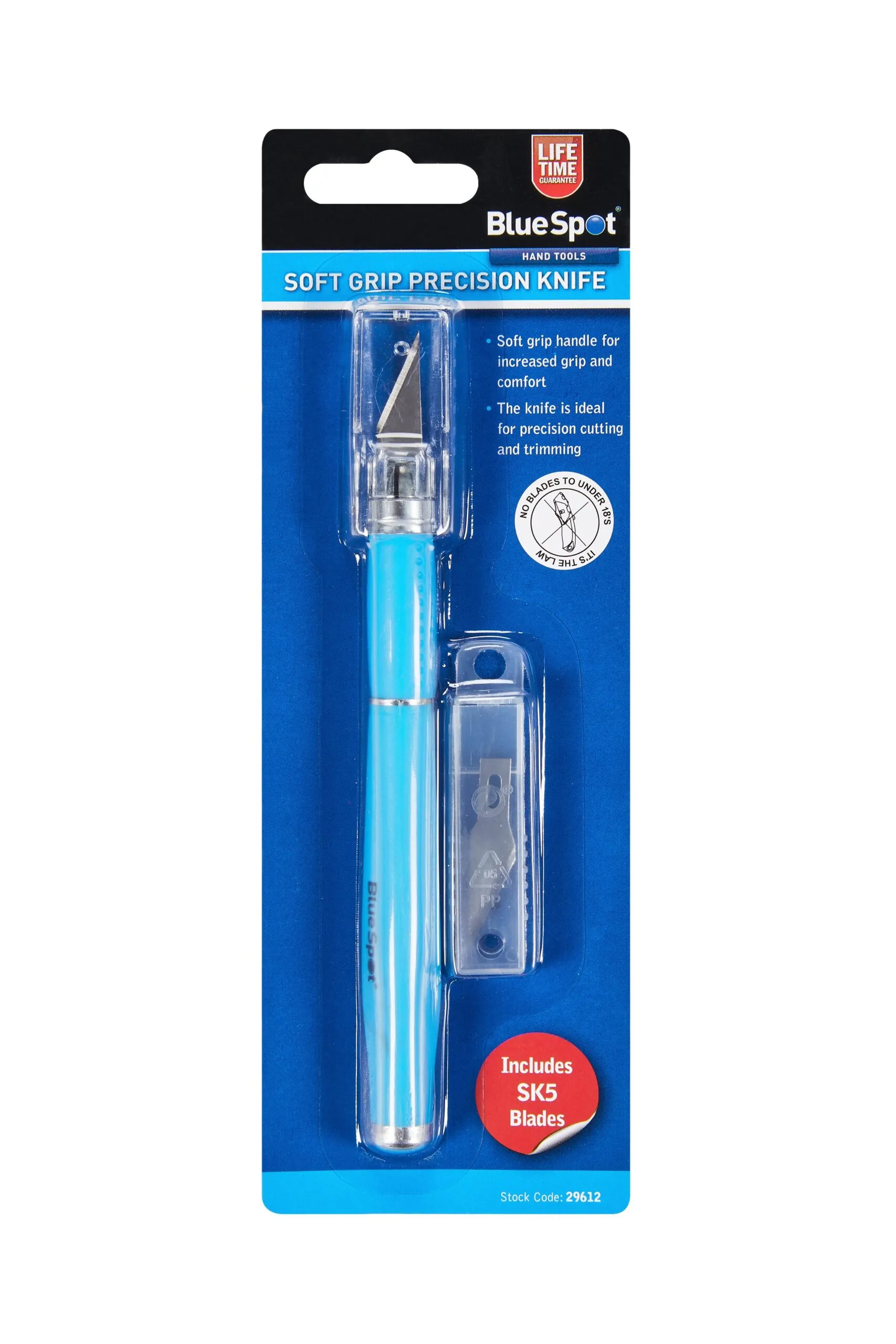 29612.jpg Blue Spot Tools Soft Grip Hobby Precision Knife Set (29612)