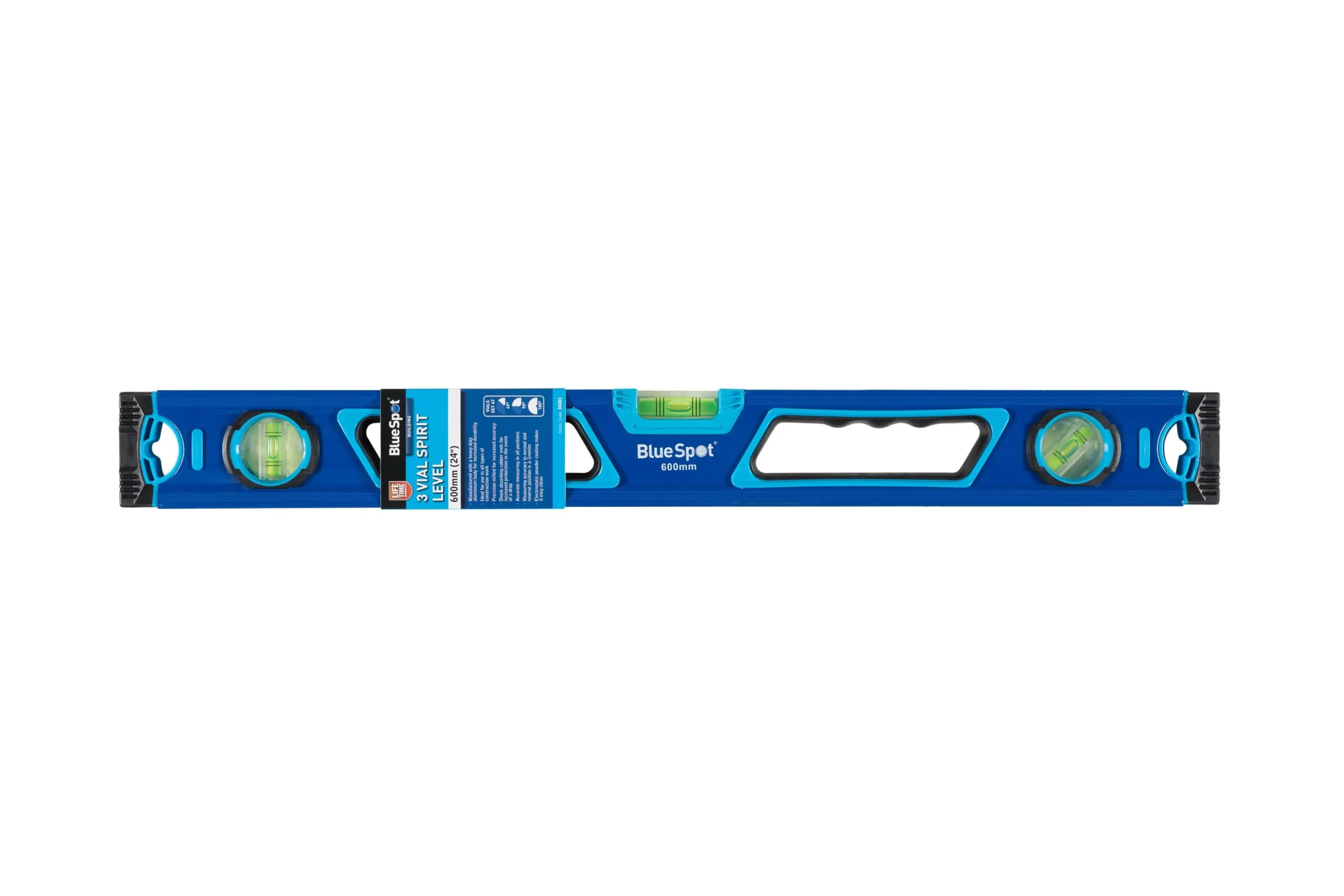 34201.jpg Blue Spot Tools Heavy-Duty 600mm 3-Vial Spirit Level (34201)