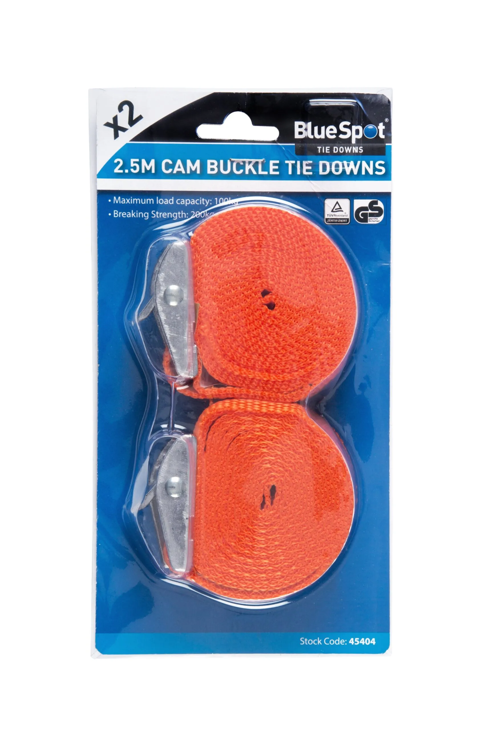 45404_8.jpg Blue Spot Tools Cam Buckle Tie Down Strap – 25mm x 2.5m, 2 Pack (45404)