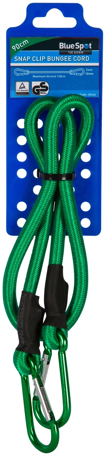 blue-spot-tools-190cm-snap-clip-bungee-tie-strap-45444-bluespot-3 Blue Spot Snap Clip Bungee Cord – 90cm, Green (45444)