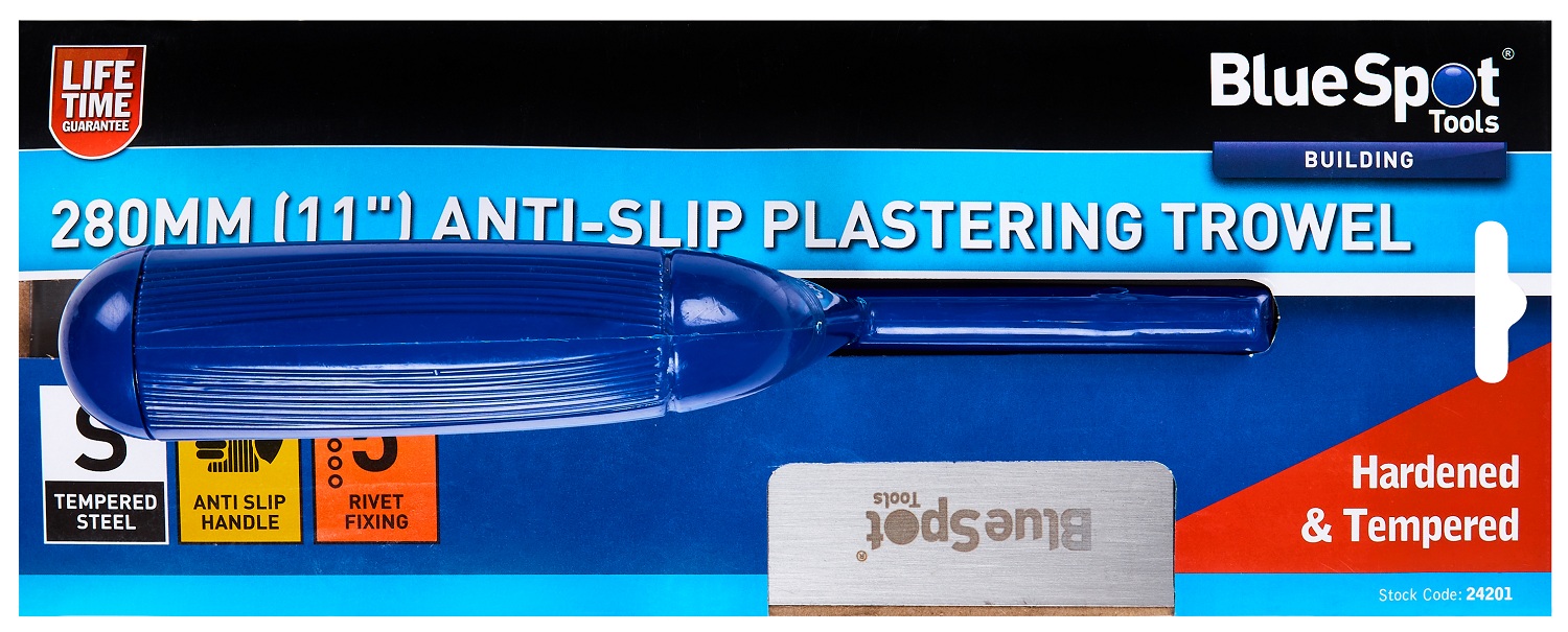 Bluer Spot 280mm plastering and patching trowel in packaging