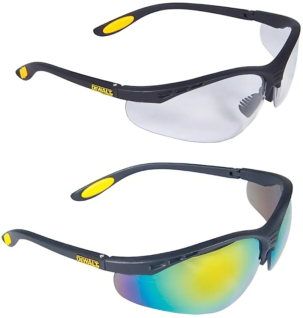 dewalt-glasses-safety-sun-glasses.jpg DeWalt Fire Mirror Reinforcer Safety Sunglasses (DPG58-6D)