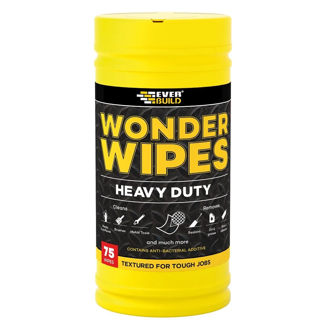 everbuild-textured-heavy-duty-cleaning-wipes-wipehd75.jpg Sika Everbuild Heavy Duty Textured Wonder Wipes – 75 Wipe Large Tub (467443)