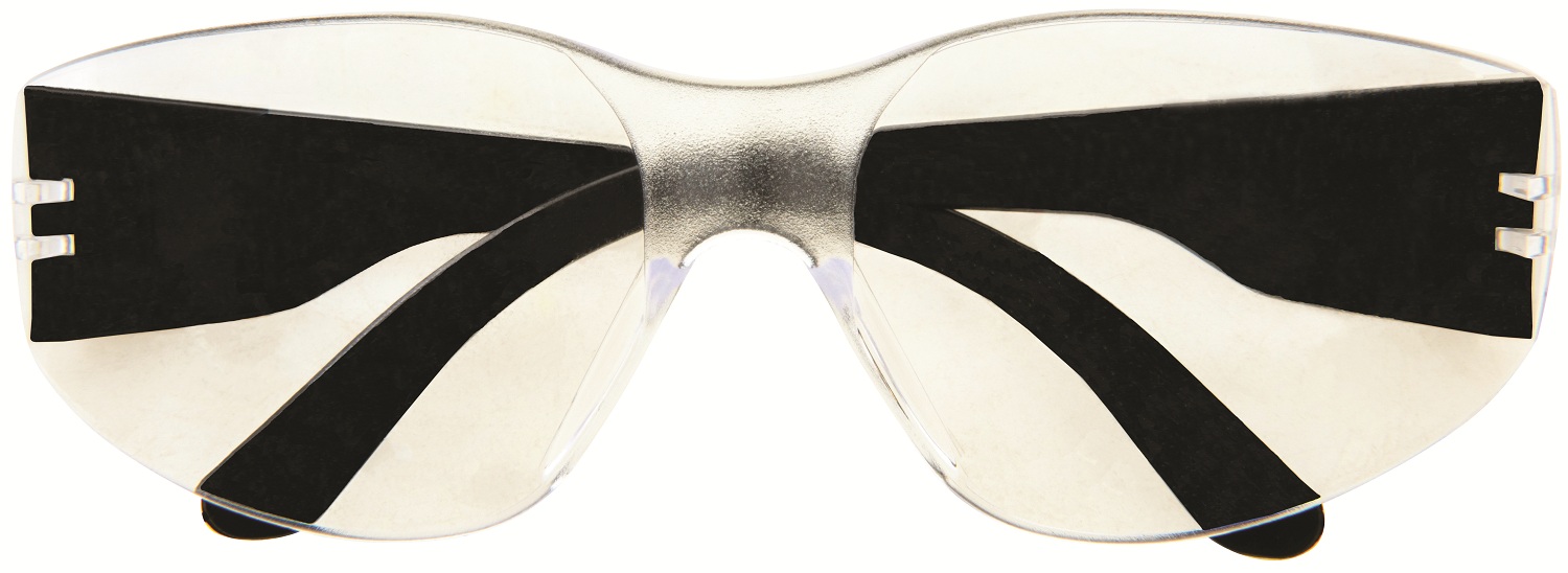 Silverline Clear Safety Work Glasses Wrap Around 140893 1 Closed
