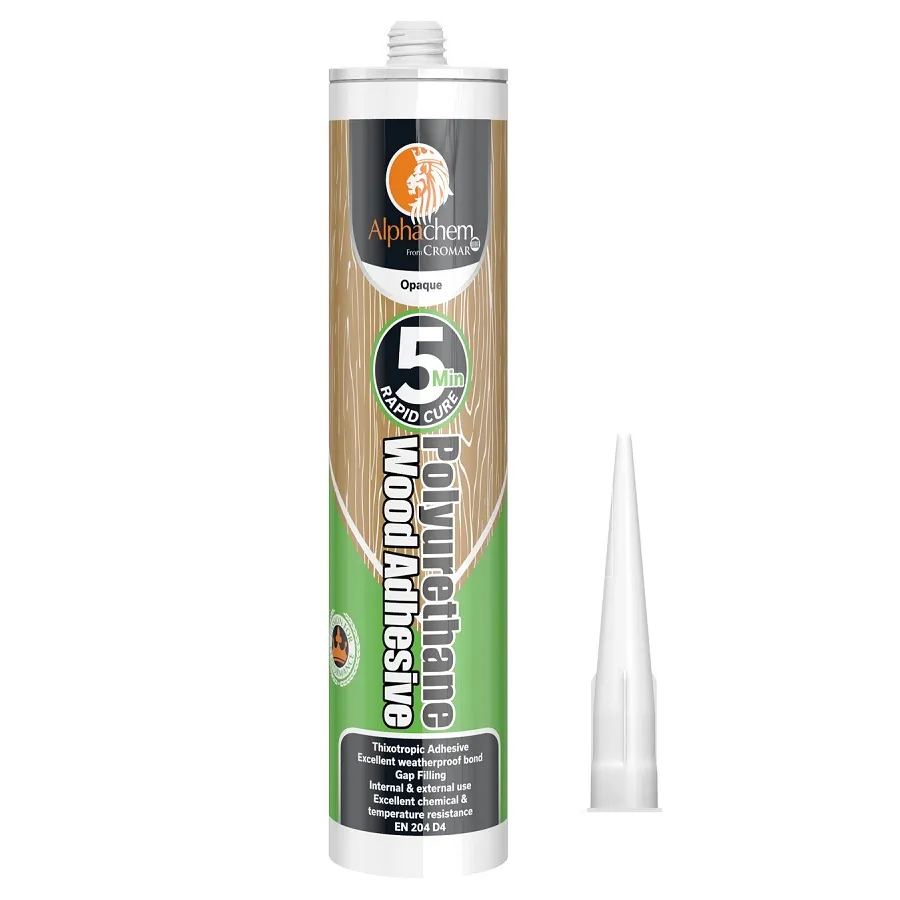 alpha-chem-polyurethane-5-min-300ml-wood-adhesive.jpg Alphachem Cromar Polyurethane Wood Adhesive – 5 Minute, 300ml (X2PU5MIN3)