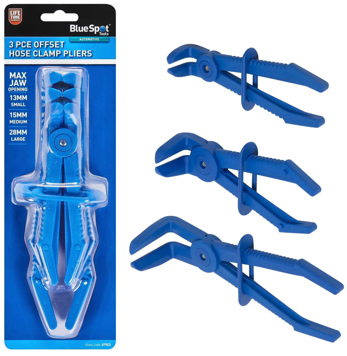 Blue Spot Tools Offset Water Brake Fuel Hose Clamp Pliers (07923)
