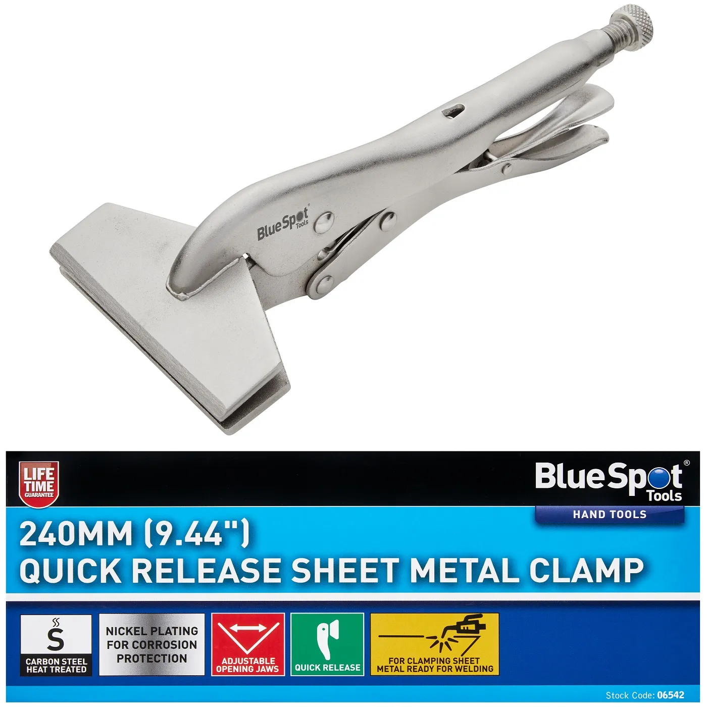 blue-spot-tools-quick-release-sheet-metal-welding-locking-plier-clamp-06542.jpg Blue Spot Tools Quick Release Welding and Sheet Metal Locking Clamp (06542)