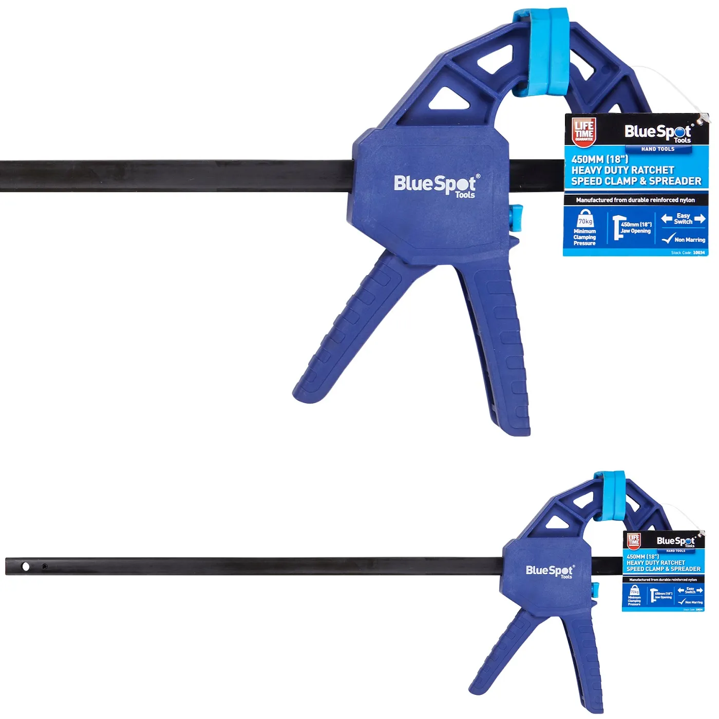 Blue Spot Tools Ratchet Speed Clamp Spreader – Heavy Duty, 450mm (10034)