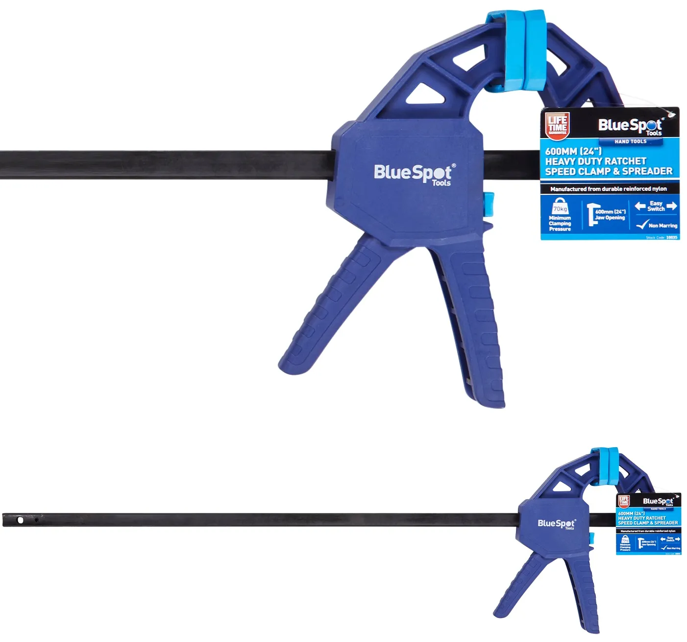 Blue Spot Tools Ratchet Speed Clamp Spreader – Heavy Duty, 600mm (10035)